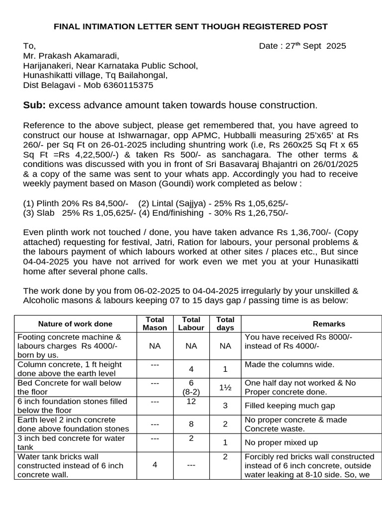 Akamaradi RPAD Ltr | PDF | Concrete | Masonry
