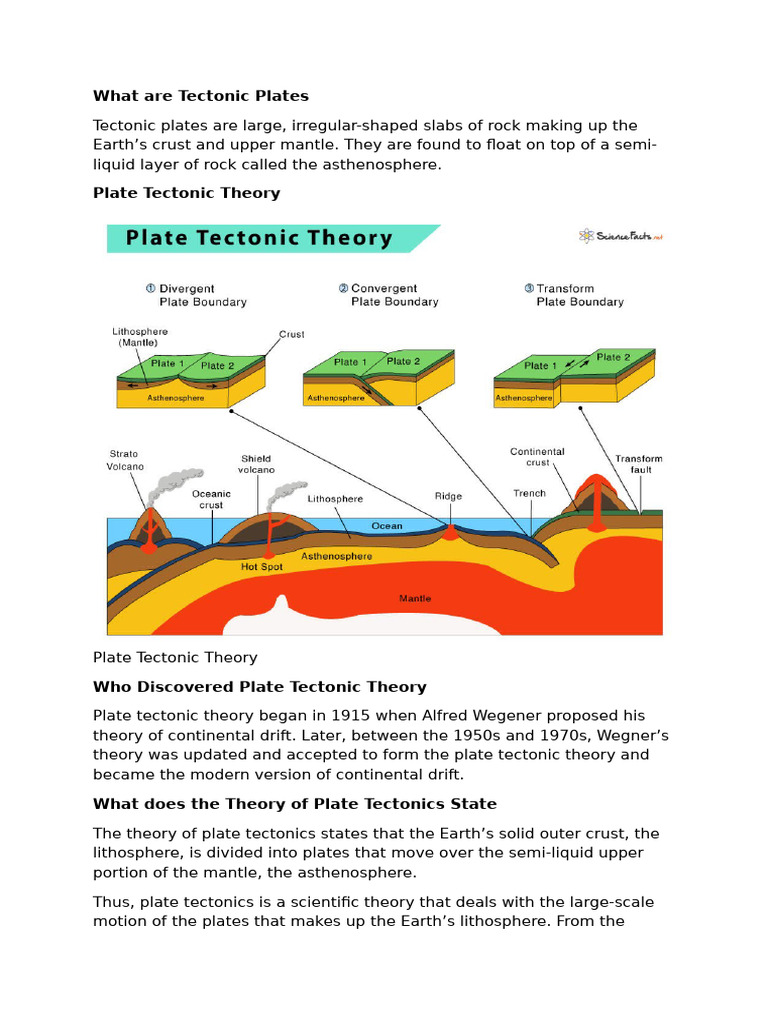 What Are Tectonic Plates | PDF | Plate Tectonics | Earth