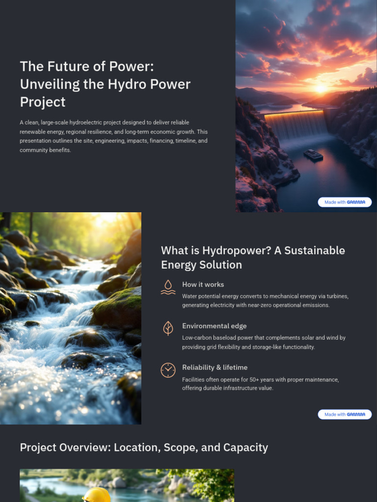 The Future of Power Unveiling The Hydro Power Project | PDF ...
