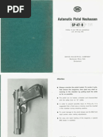 Automatic Pistol Neuhausen SP 47-8 (Sig P210) Manual