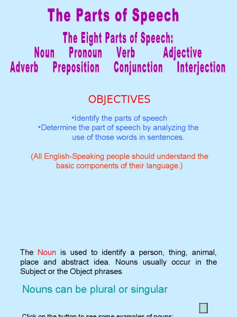 Understanding Parts of Speech | PDF | Verb | Adverb