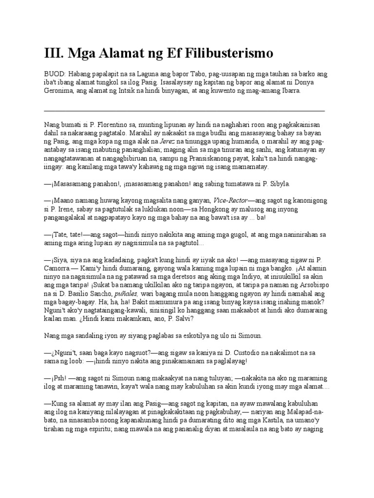 Alamat Ng El Filibusterismo Pdf