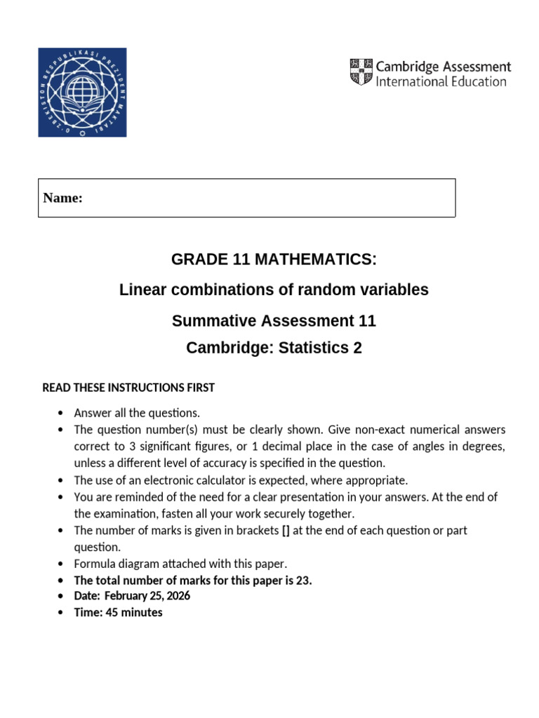 Chapter 2 Combinations of Continuous Random Variables | PDF