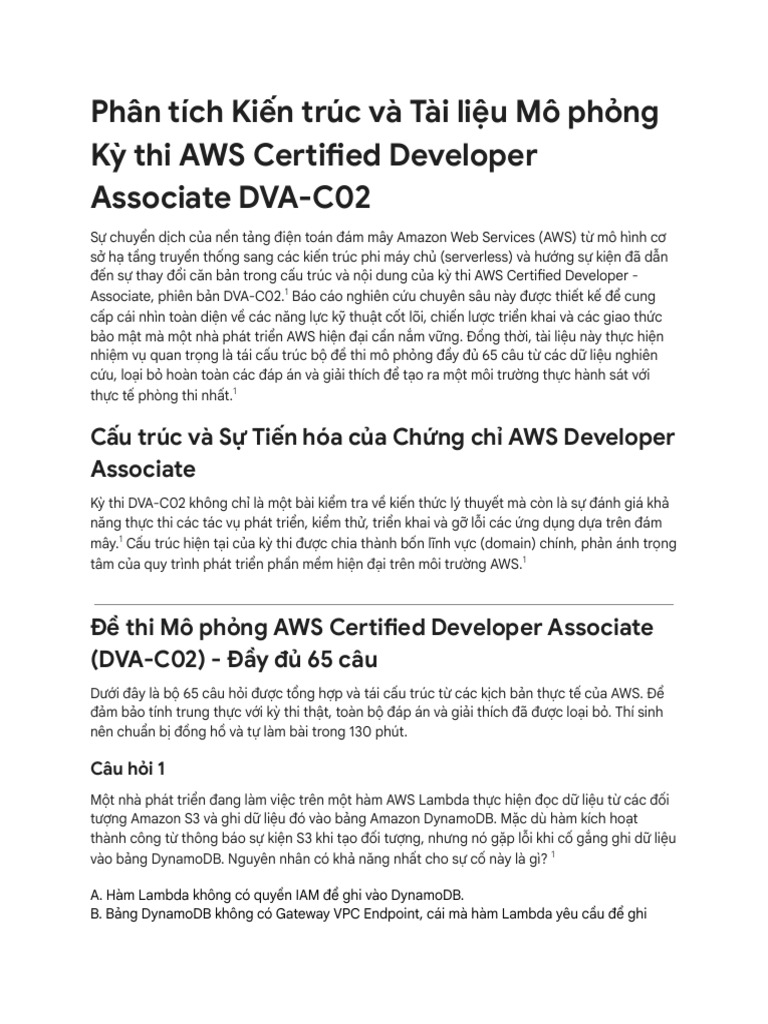 udemy AWS DVA 3 | PDF