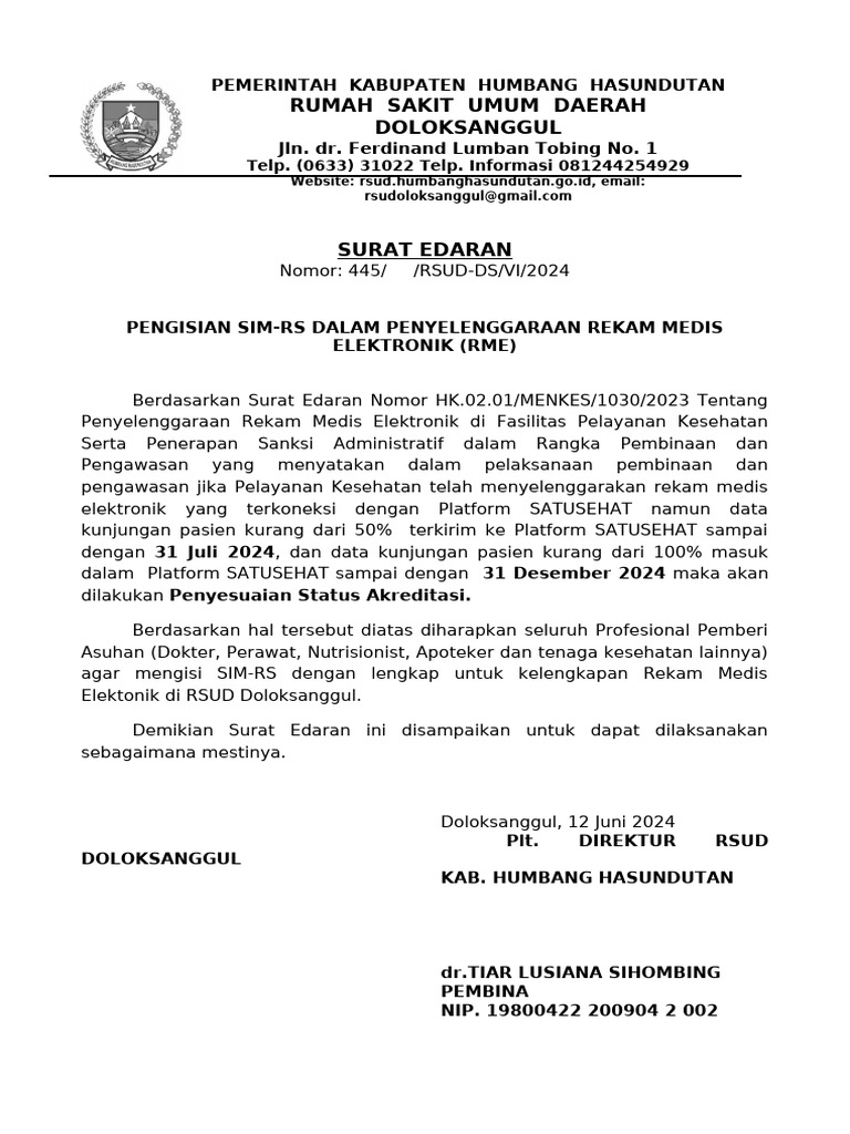 Surat Edaran | PDF