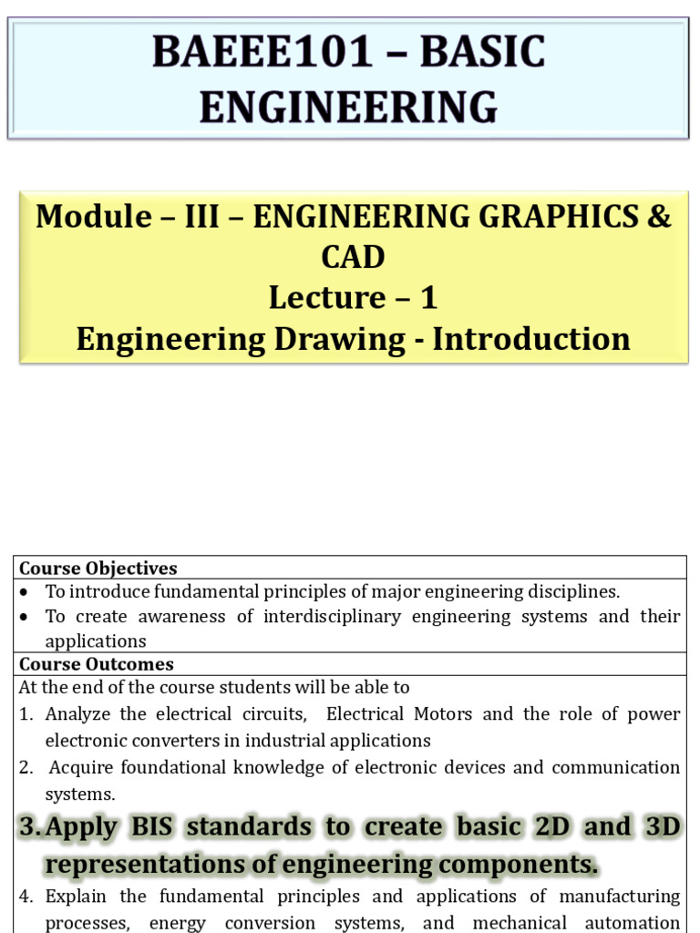 Module 3 - Lecture 1 (1) | PDF | Computer Aided Design | Technical Drawing