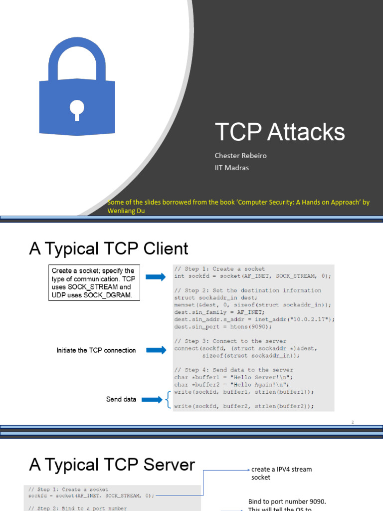 3_TCPAttacks | PDF | Transmission Control Protocol | Port (Computer ...