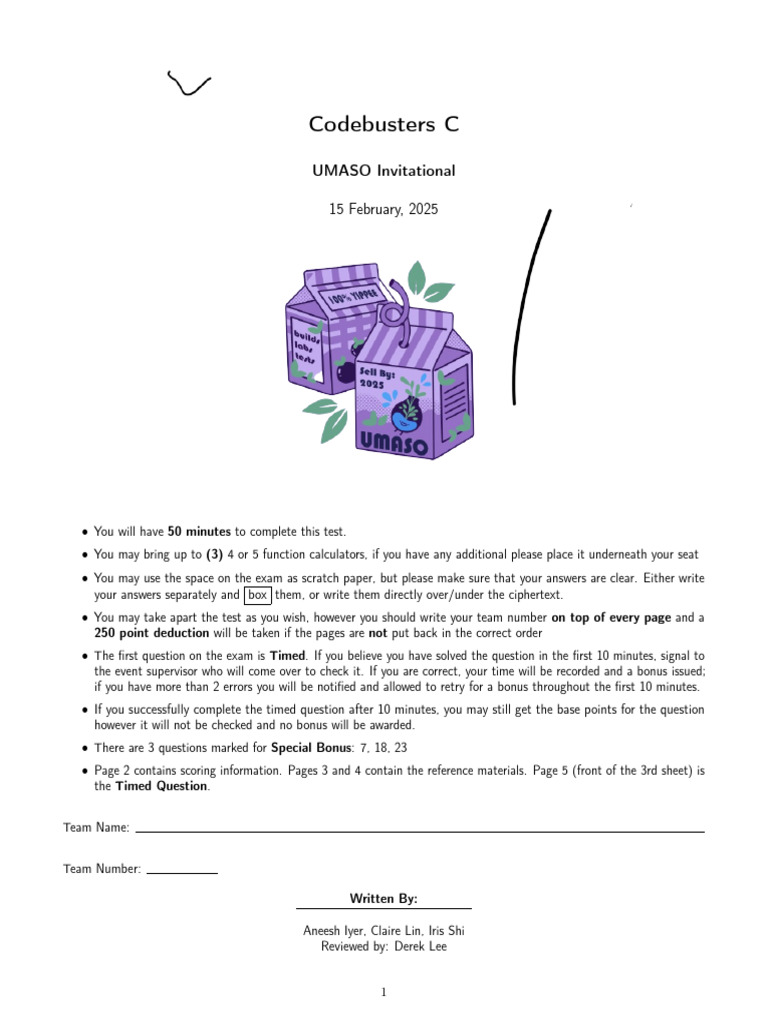 Codebusters Public Release [TEST] - UMASO 2025 | PDF | Cyberwarfare ...