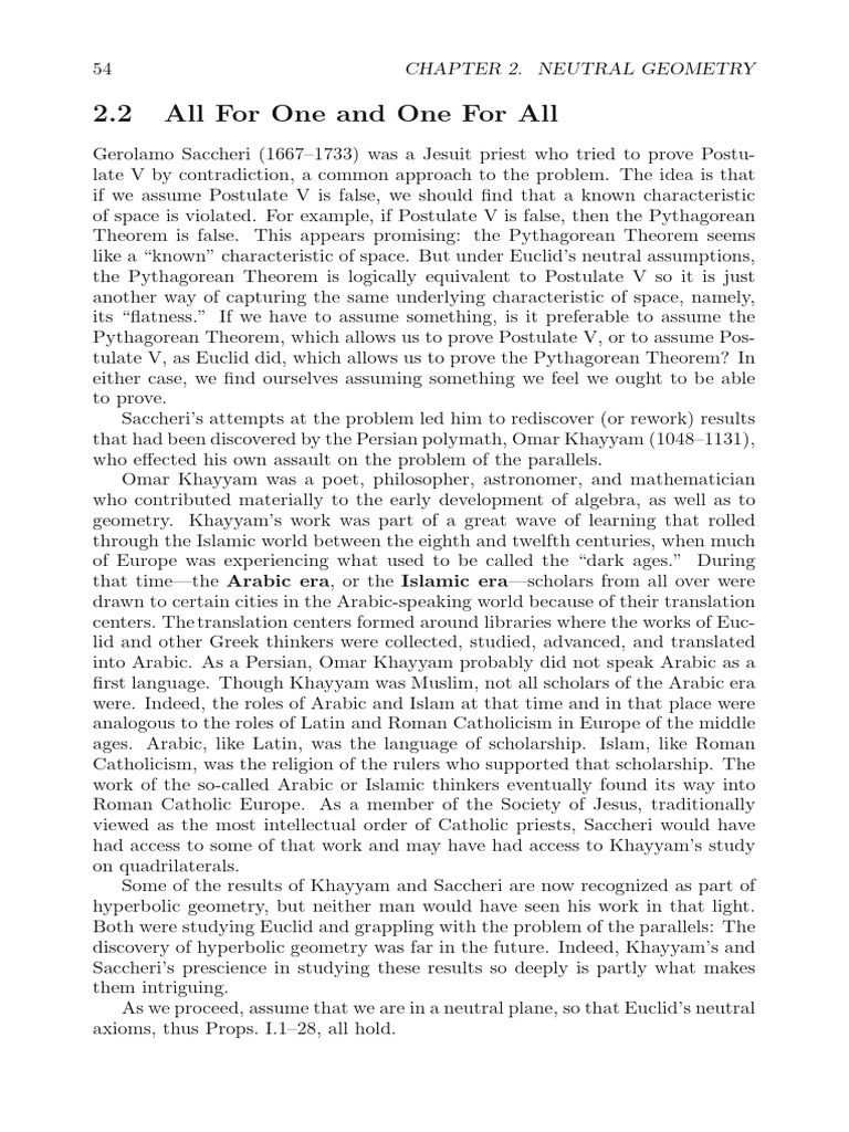 Meighan I. Dillon - Geometry Through History_ Euclidean, Hyperbolic ...