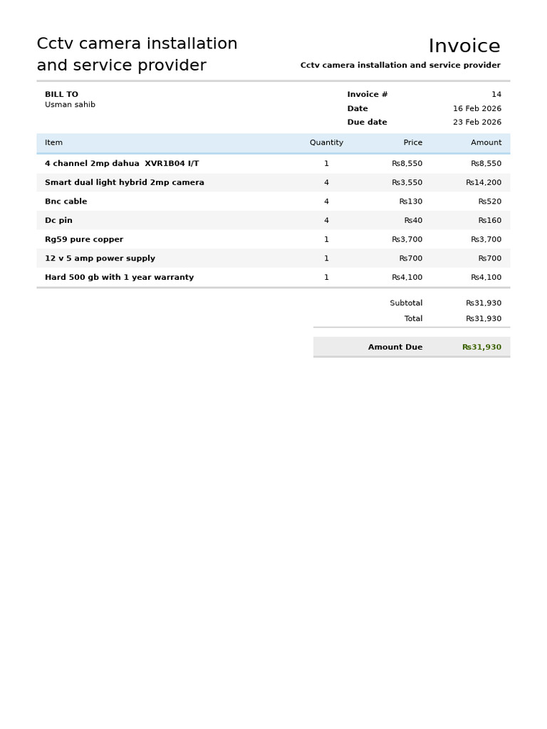 Invoice14 | PDF