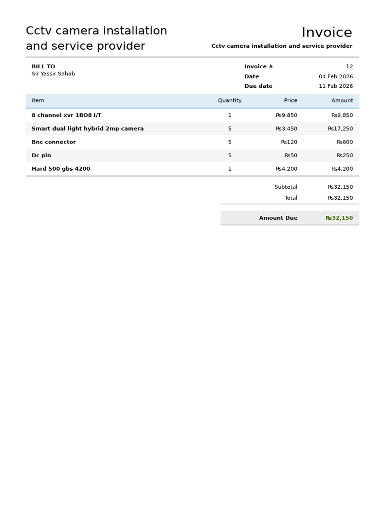 Invoice12 | PDF