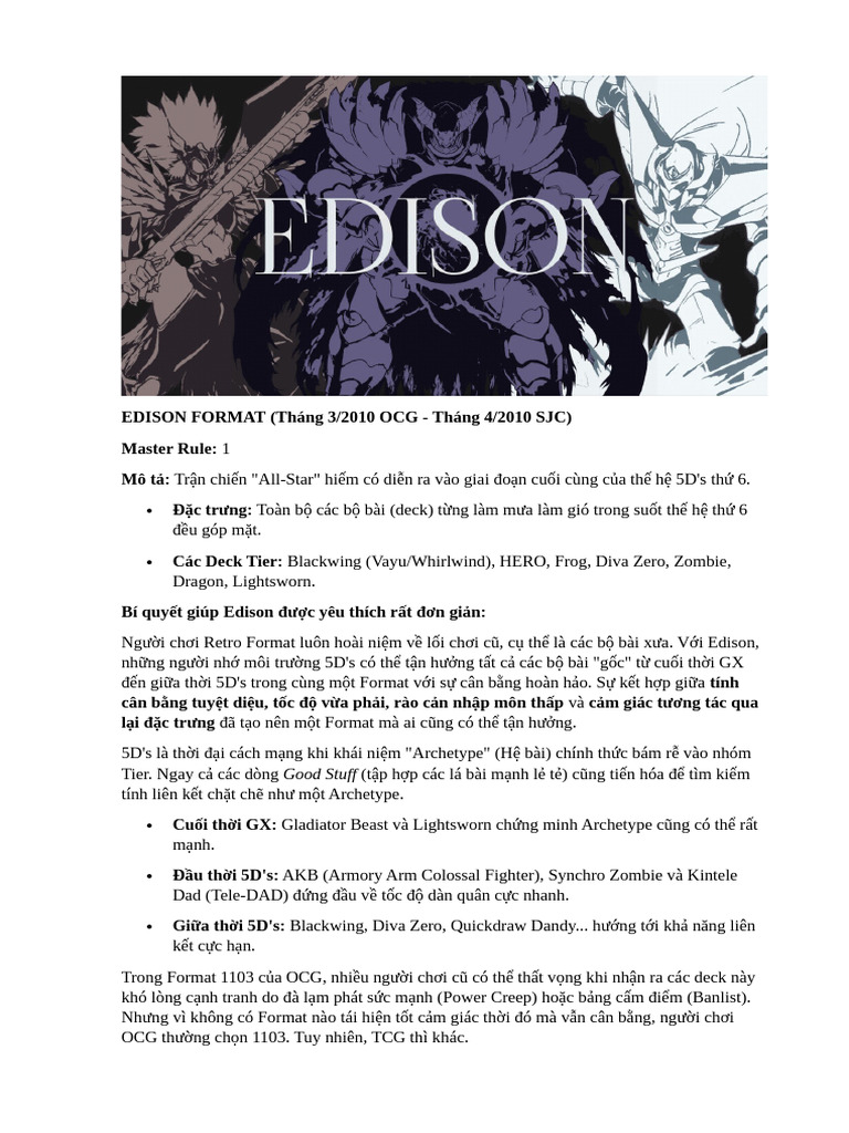 Edison Format | PDF