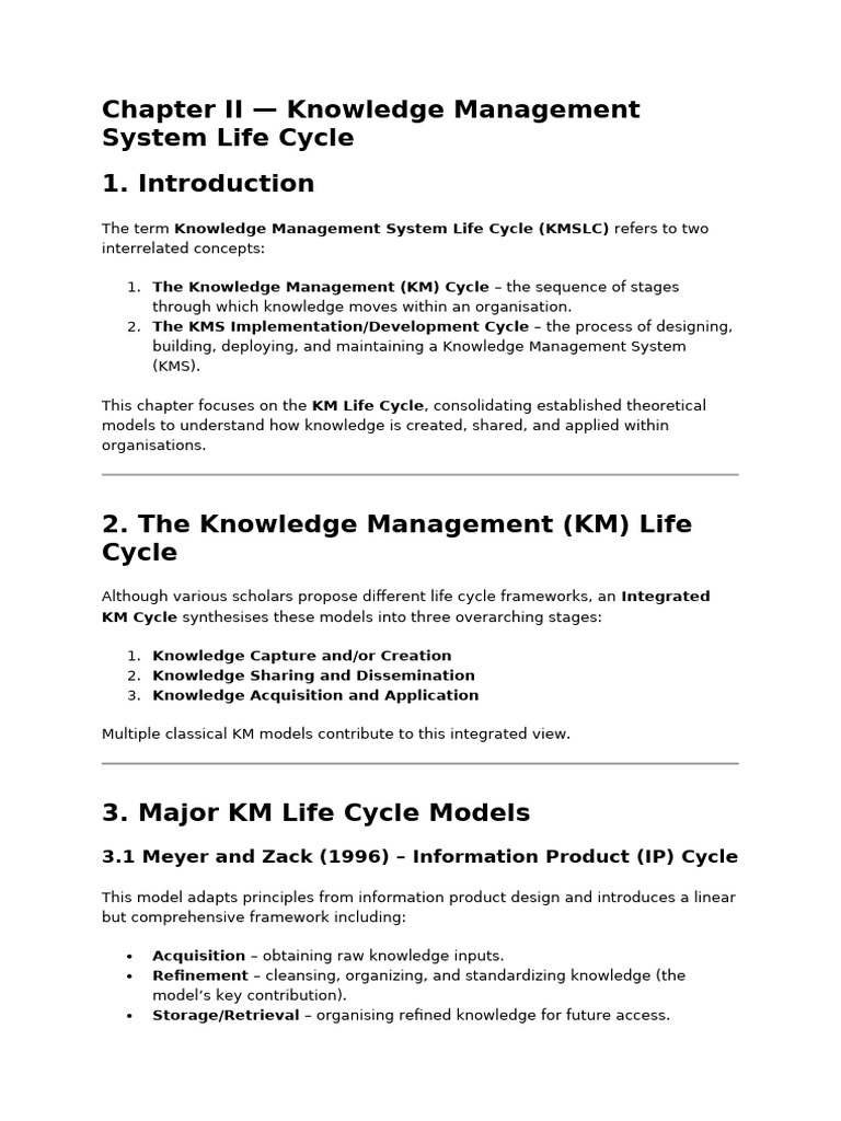 KM-02 | PDF | Knowledge Management | Knowledge