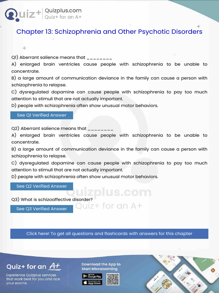 Aberrant Salience Means That | PDF | Mental Disorder | Mania