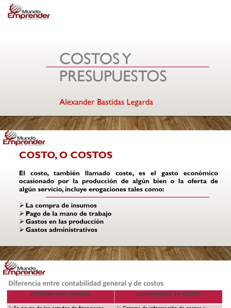 Costos y Presupuestos | PDF | Presupuesto | Contabilidad
