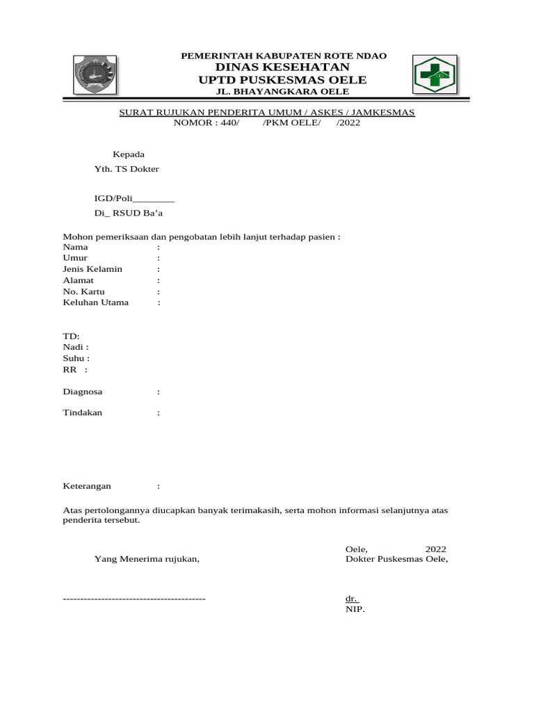 Surat Rujukan Umum Jadi | PDF