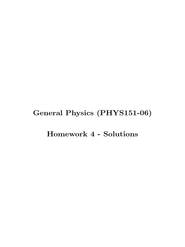 Homework 4 Solution (Standard) | PDF | Physical Phenomena | Quantity