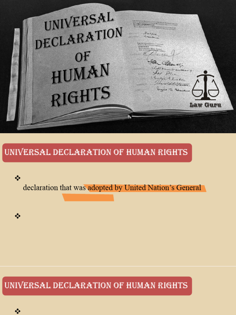 Universal Declaration of Human Rights | PDF