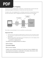 Cache Memory Mapping Techniques Explained | PDF