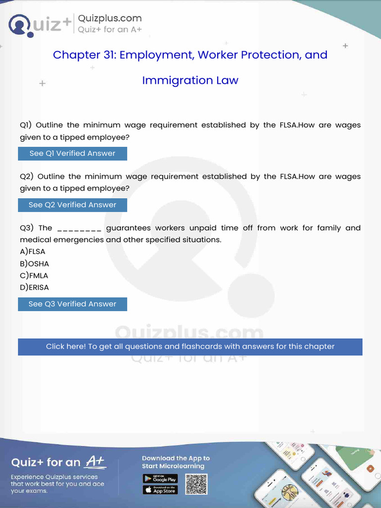 Outline the Minimum Wage Requirement Established by the Flsahow Are ...