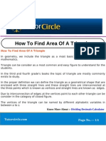 How To Find Area of A Triangle