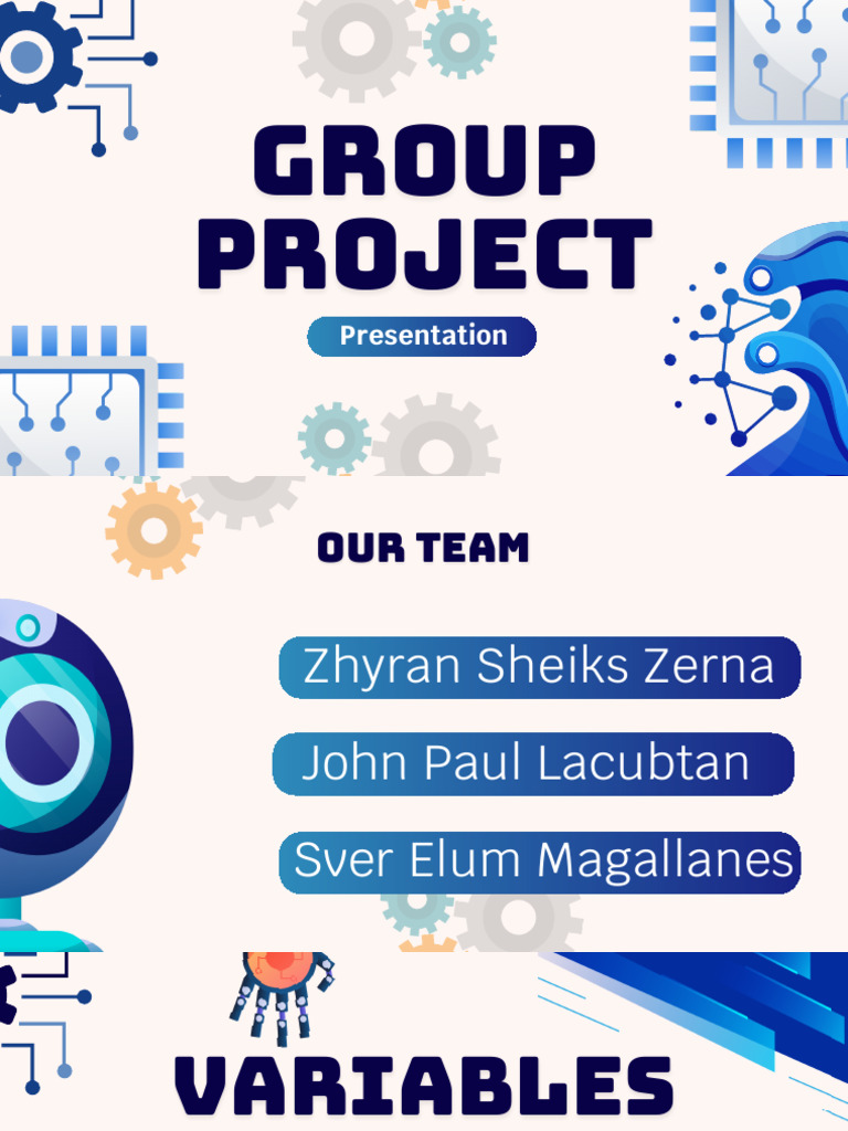 Blue Modern Engineering Technology Group Project Presentation | PDF