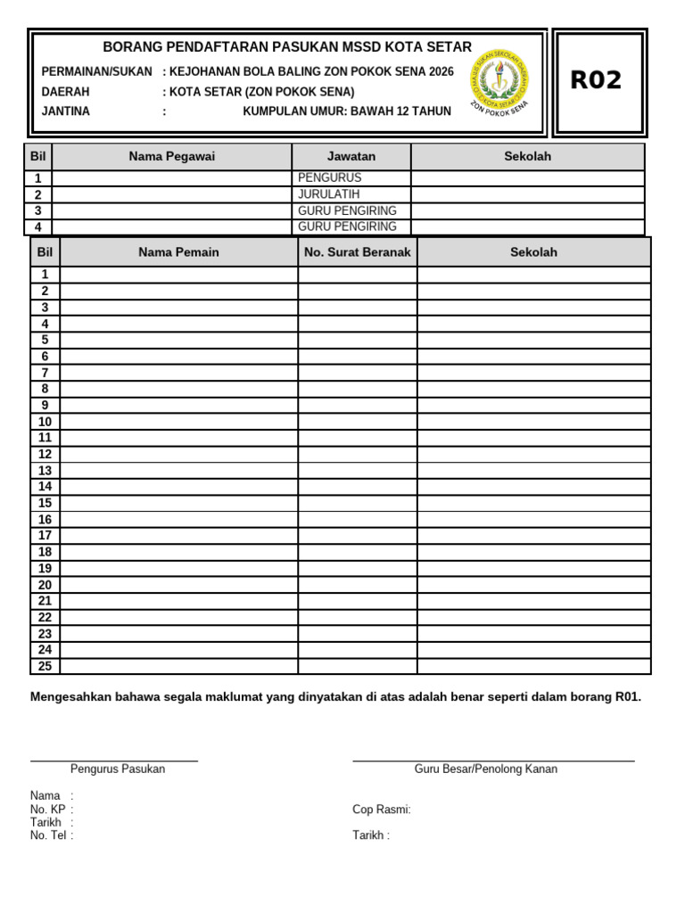 BORANG R02 | PDF