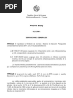 Rendicion de Cuentas 2012 - Uruguay