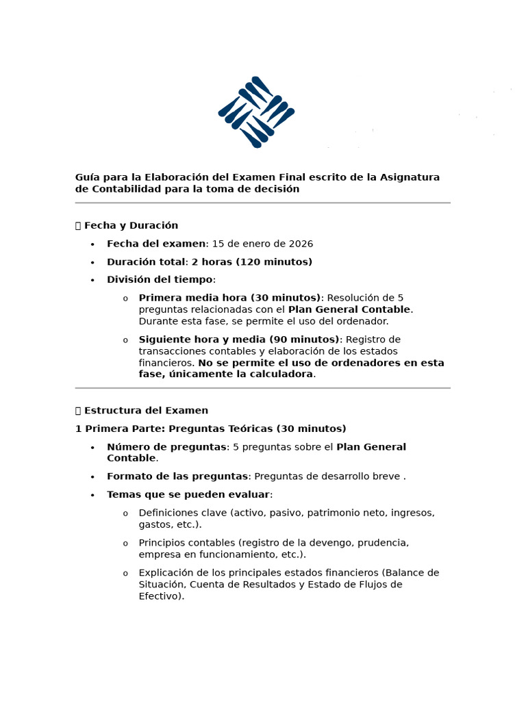 Guia Final Escrito Contabilidad | PDF | Contabilidad | Estado financiero