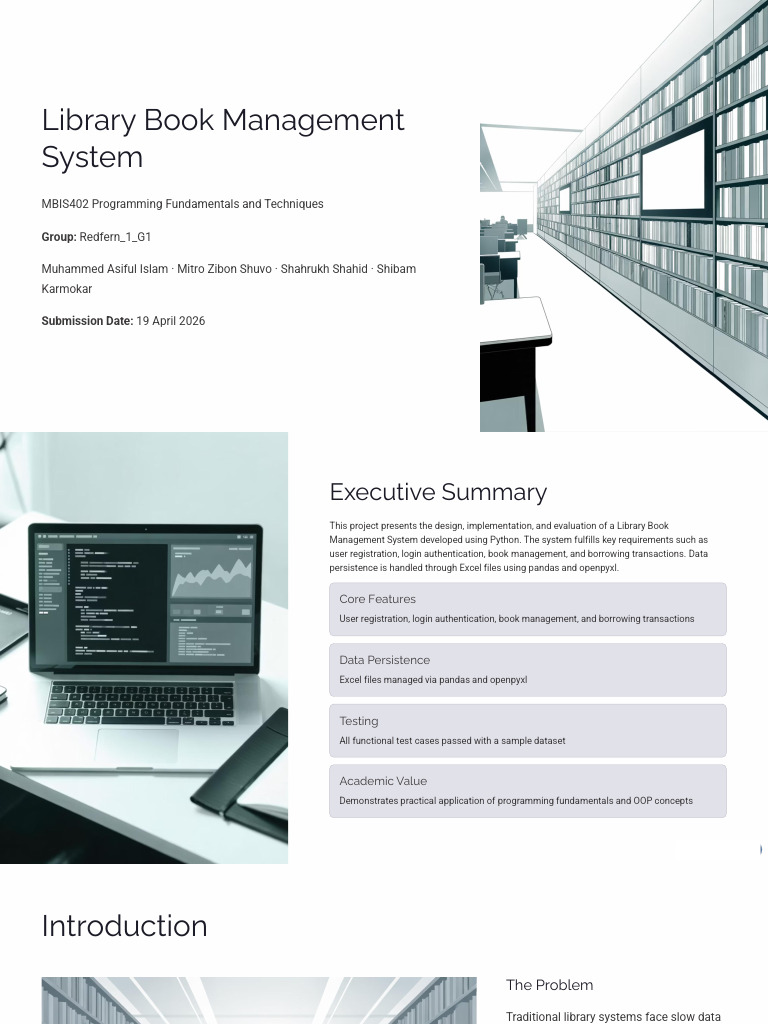 Library Book Management System 3 | PDF | Microsoft Excel | Object ...