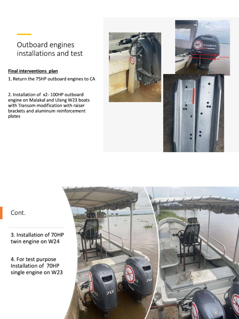 Outboard engine intstallation and test | PDF