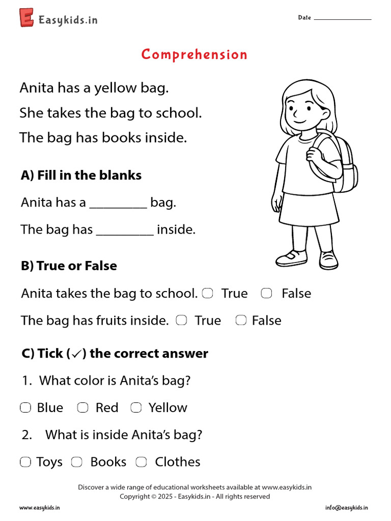 Comprehension Worksheet4 | PDF
