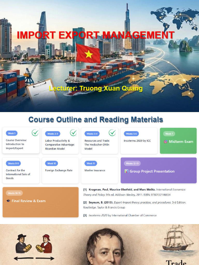 Lecture 5 Import Export Management INCOTERMS 2020 | PDF