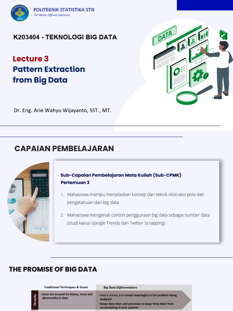 Lecture 3. Pattern Extraction From Big Data | PDF | Analytics | Big Data