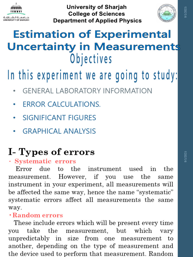 Error Introduction | PDF | Observational Error | Measurement