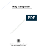 Marketing Management ICMR Workbook