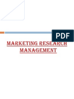 Marketing Research Management