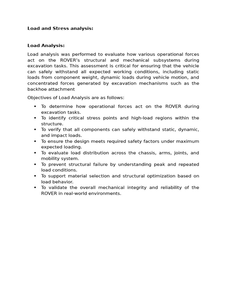 Stress and Load Analysis | PDF