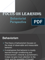 Behaviorist Perspective
