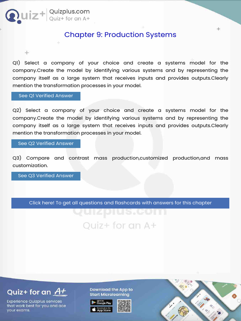Select a Company of Your Choice and Create a Systems Model for the ...