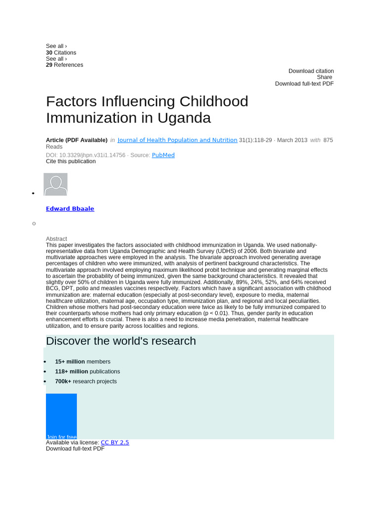 Immunization Research | PDF | Vaccines | Measles