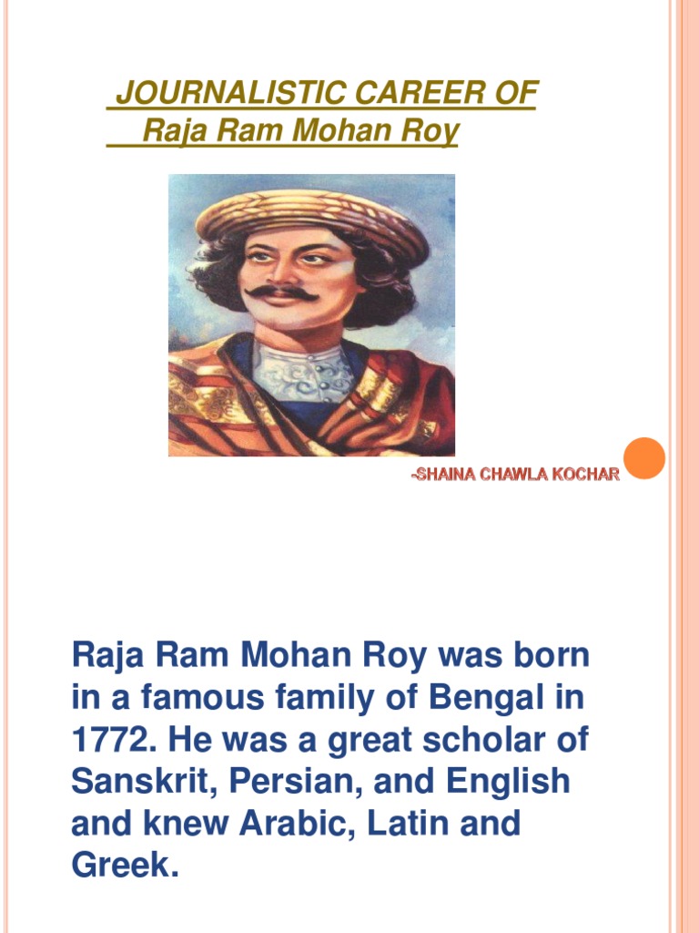 Nævne flicker Sandsynligvis Raja Ram Mohan Roy | PDF