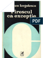 Mircea Iorgulescu - Firescul Ca Exceptie