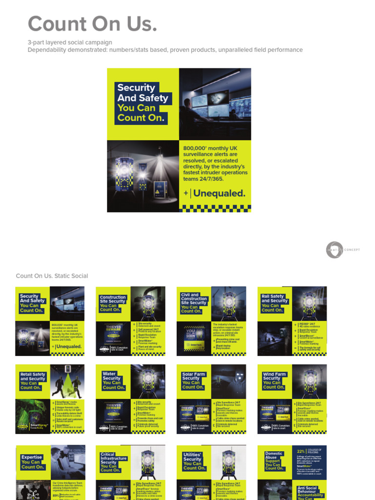 Static Social Campaign Concept - Count on Us | PDF | Crimes | Crime ...