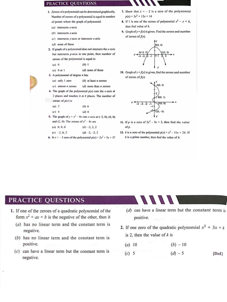 Chapter 2 Practice Maths | PDF