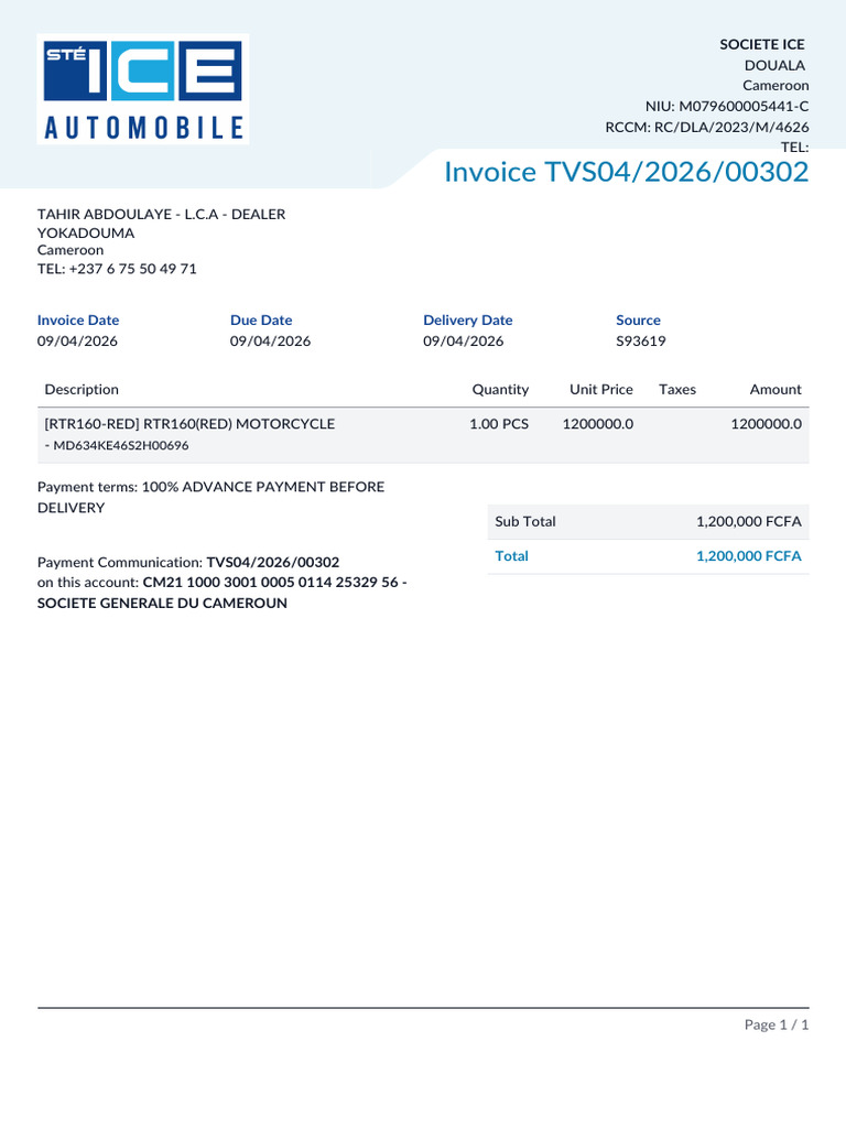 Invoice Copy [Steice Whatsapp] | PDF