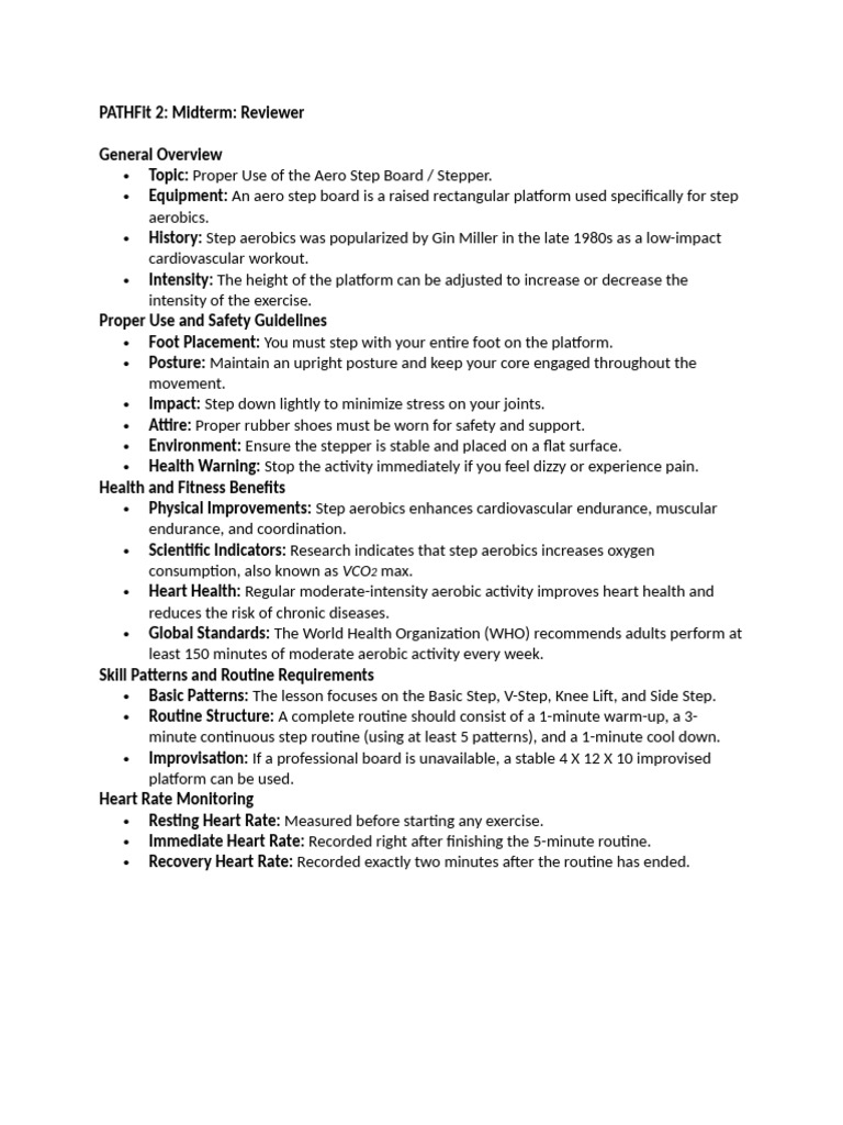 PATHFit 2. Reviewer | PDF