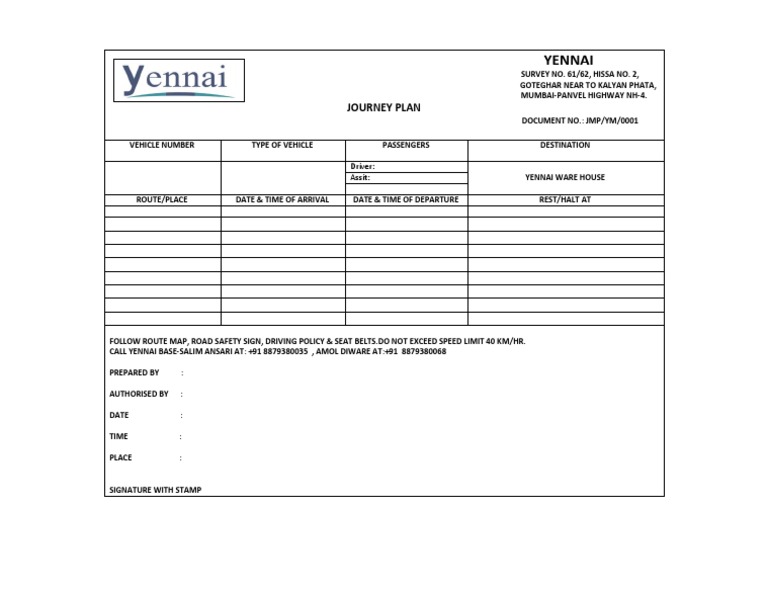 Journey Plan | PDF | Technology & Engineering