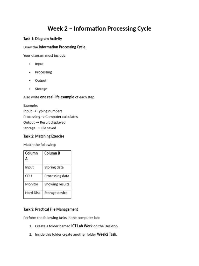 ICT Lab Tasks 01 | PDF