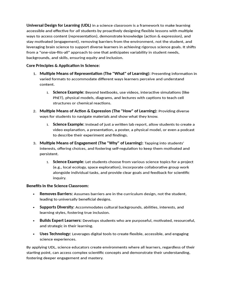 Universal-Design-for-Learning and Learning Station | PDF | Learning ...